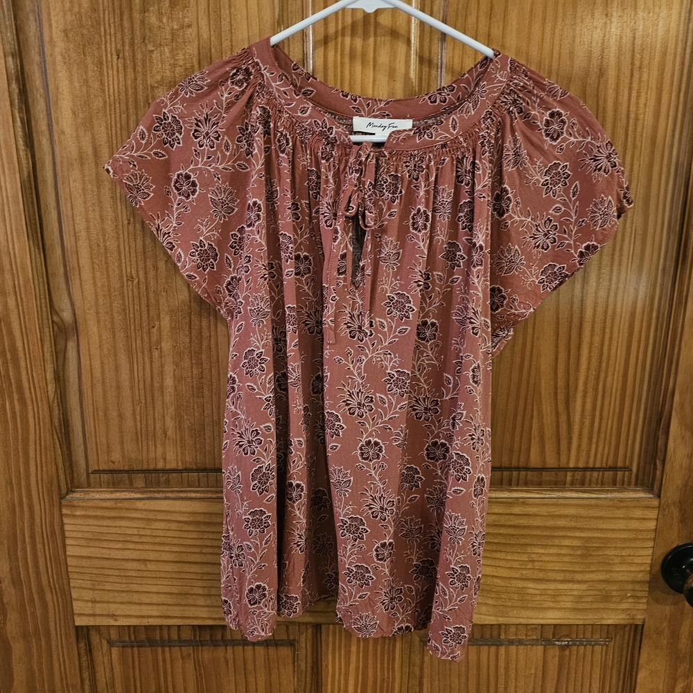 Floral Rust Top
